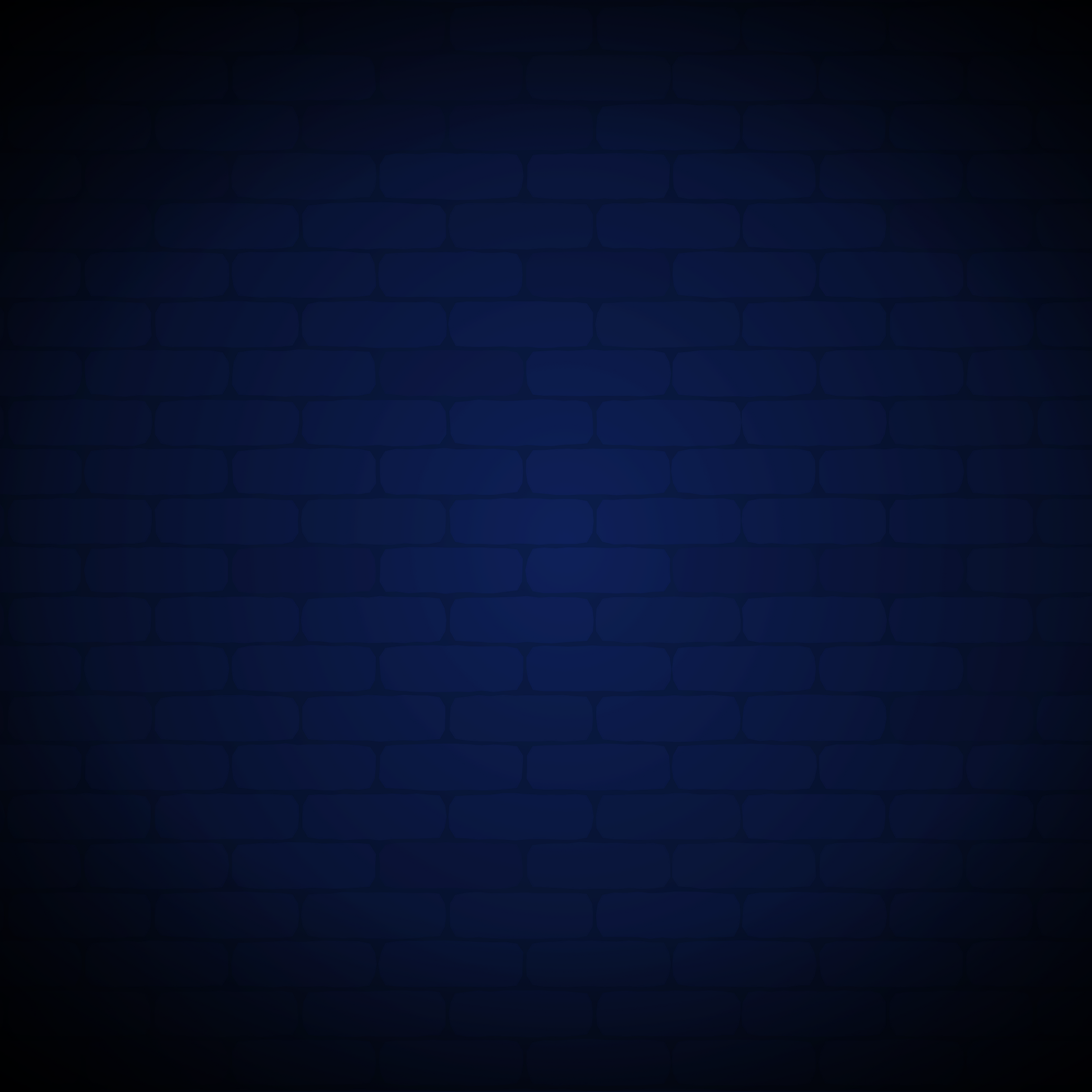 Square Background Brick Wall Neon Blue